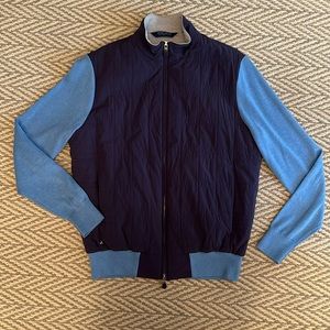 Peter Millar stealth light, insulated cardigan jacket